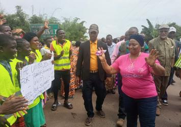Madam VP Howard-Taylor tours Grand Cape Mount County.