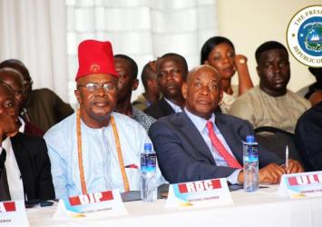 Cross section of Political Parties leaders at the Government-Political Parties Consultative ForumEXECUTIVE MASNION