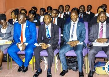 Newly trained protocol etiquettes graduates from India  at the opening ceremony of the workshop for Protocol OfficersExecutive Mansion Photo