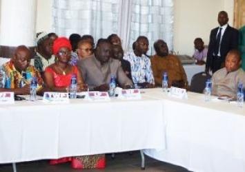 Partial view of participants at the Government-Political Parties Consultative ForumEXECUTIVE MASNION