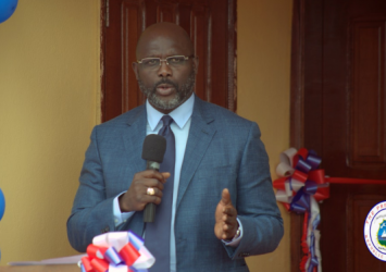 President Weah Speaking at the Launch of the Prototype of the Pro Poor Housing Units.EXECUTIVE MANSION