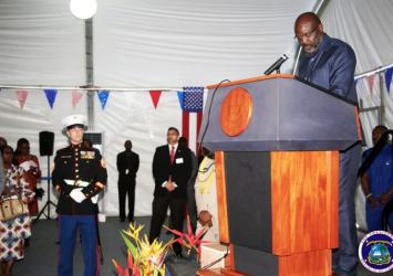 President Weah Speaking at the US Independence Ceremony at the US EmbassyEXECUTIVE MANSION