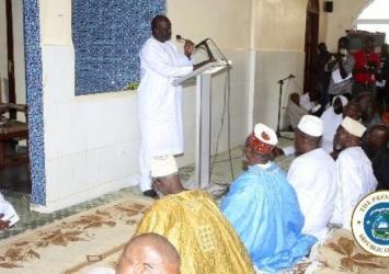 President Weah speaking at the Thanksgiving ServiceEXECUTIVE MANSION