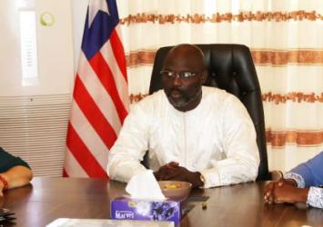 The head of Henan Ruimei Hair Production Company in meeting with the Liberian leaderEXECUTIVE MANSION