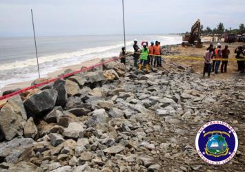 The start of the Coastal Defense mechanism in New Kru TownEXECUTIVE MANSION
