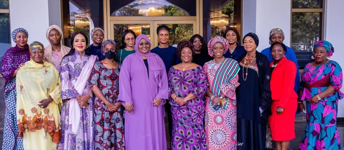 Vice President Howard-Taylor pays courtesy call on Nigeria's First Lady: sharing experiences is vital.