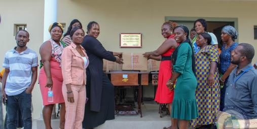 First Lady Applauds UN Women's Support to Army Wives Vocational Training Center.